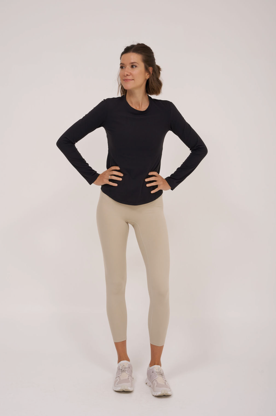 All Day Soft Black Long Sleeved Top