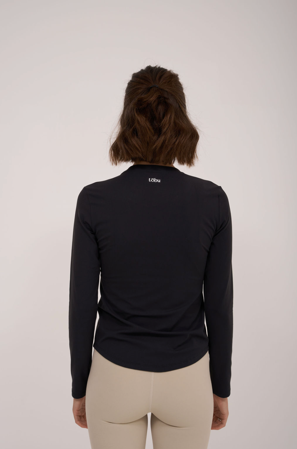 All Day Soft Black Long Sleeved Top