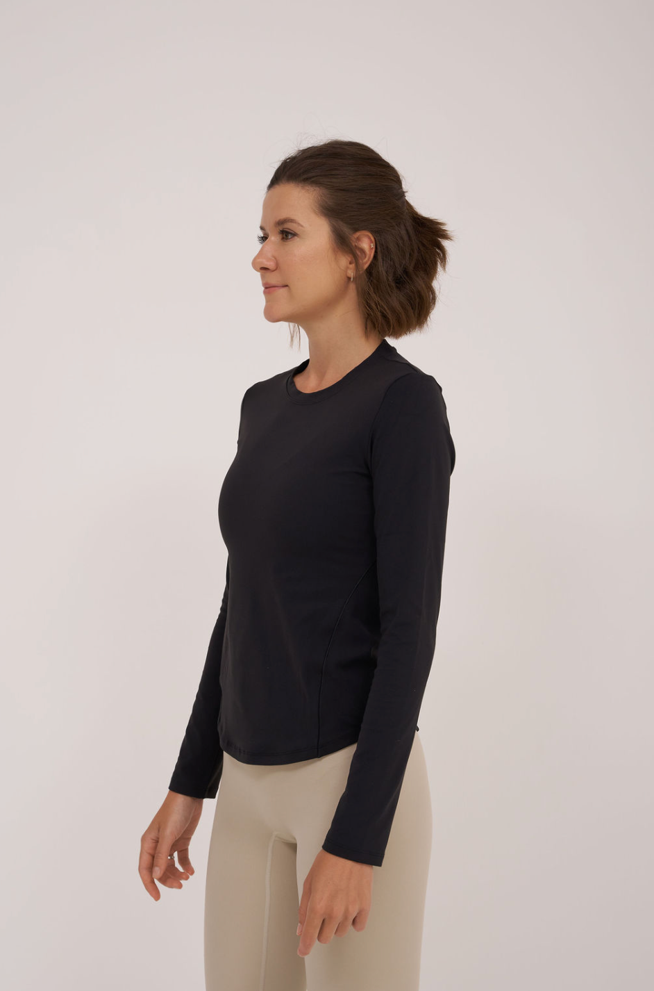 All Day Soft Black Long Sleeved Top