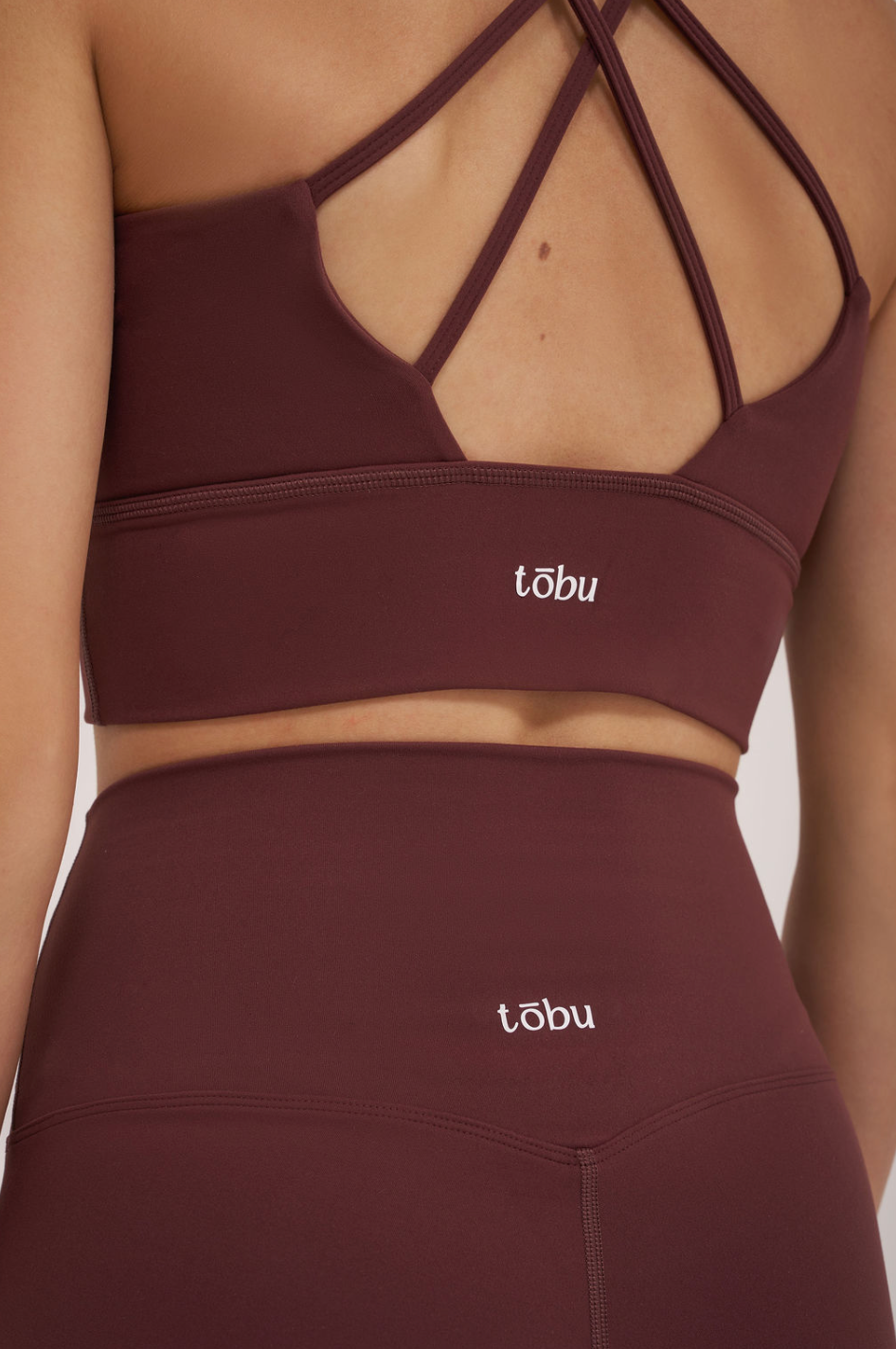 Move Free Burgundy High Rise Leggings