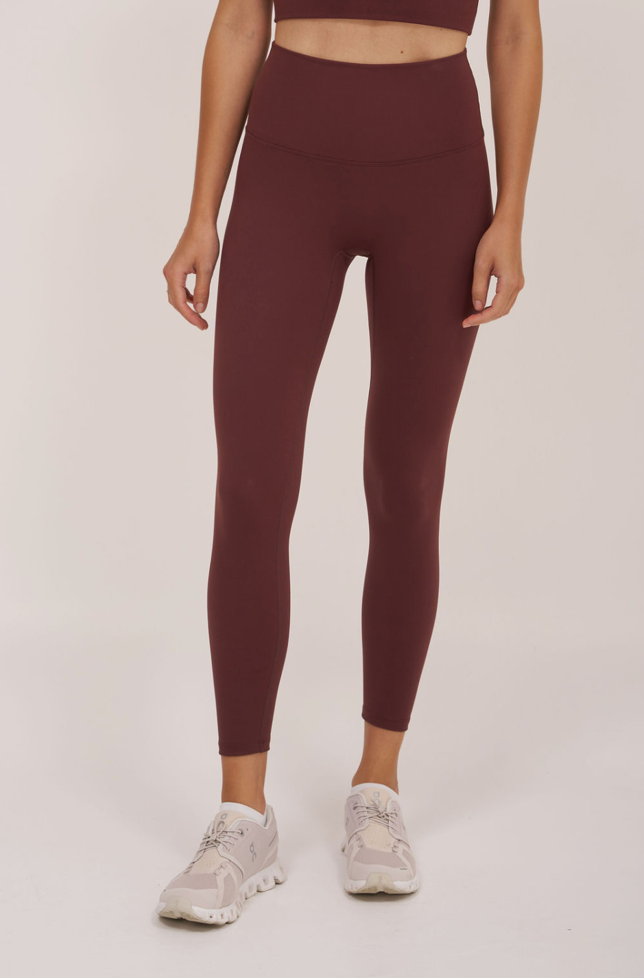 Move Free Burgundy High Rise Leggings