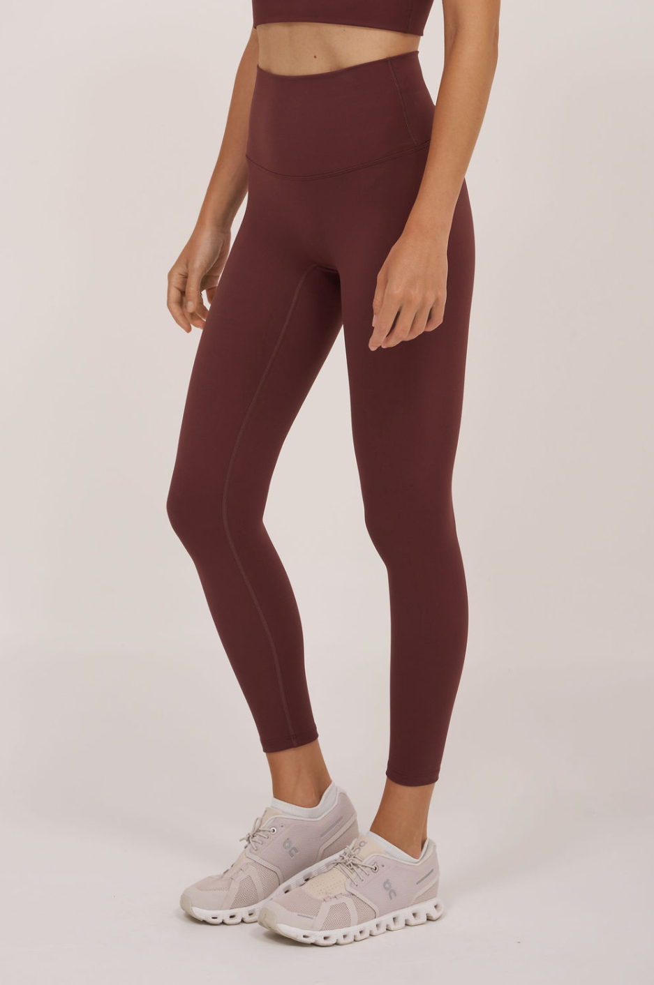 Move Free Burgundy High Rise Leggings