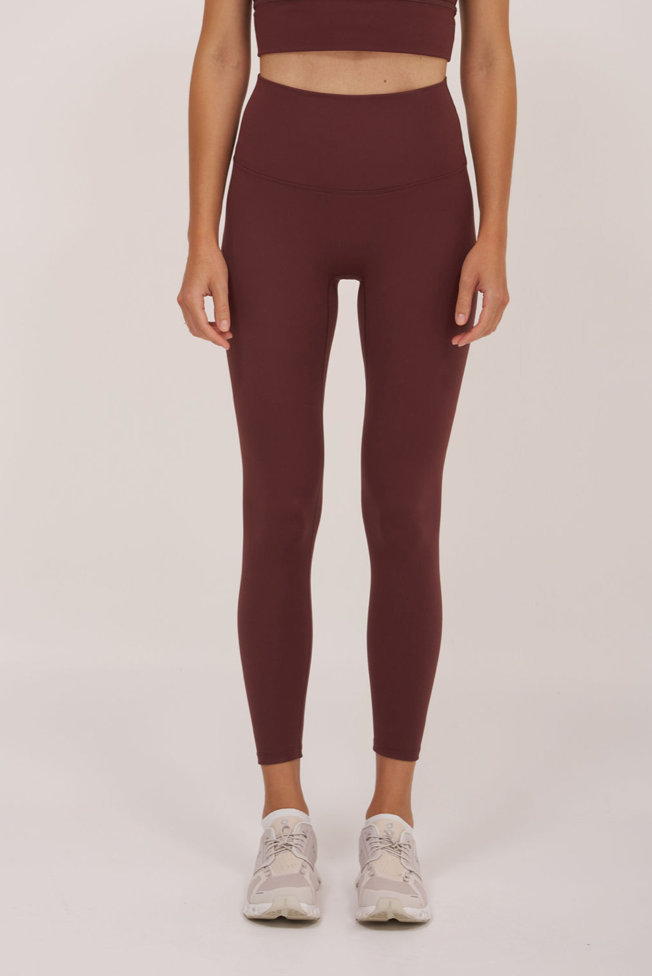 Move Free Burgundy High Rise Leggings