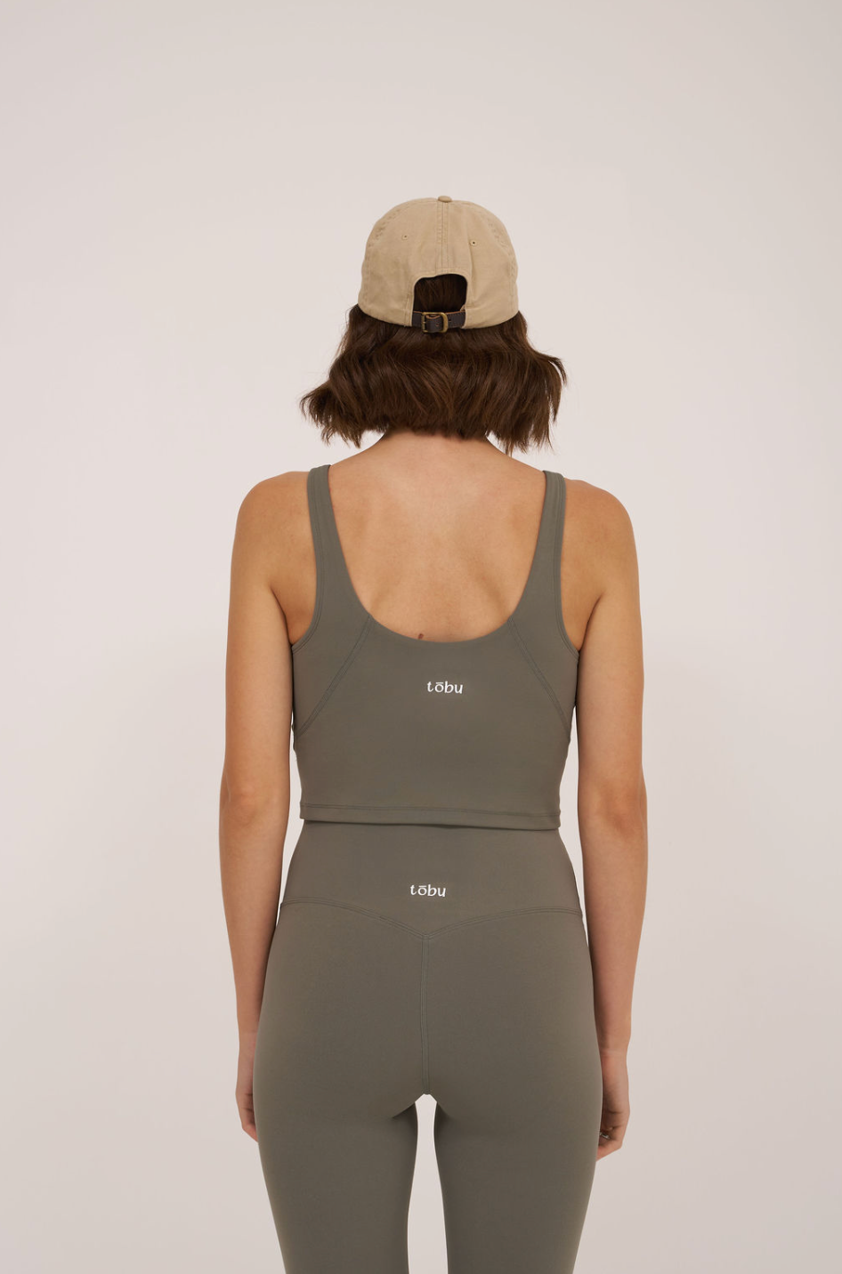 Bare Form Sage Green V-neck Tank Top
