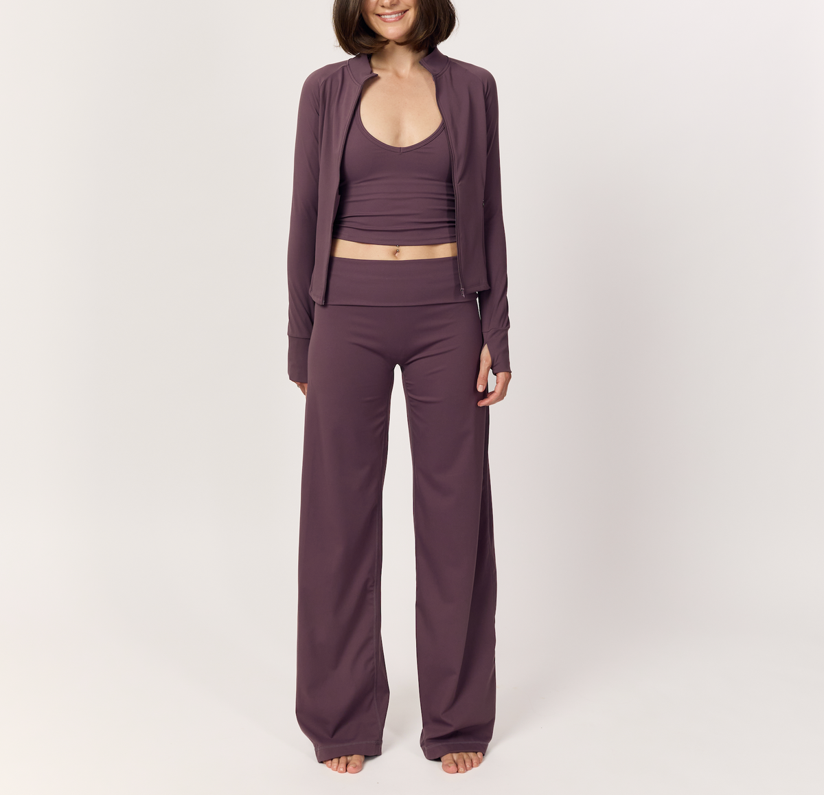 Plum Essence Flare Leggings