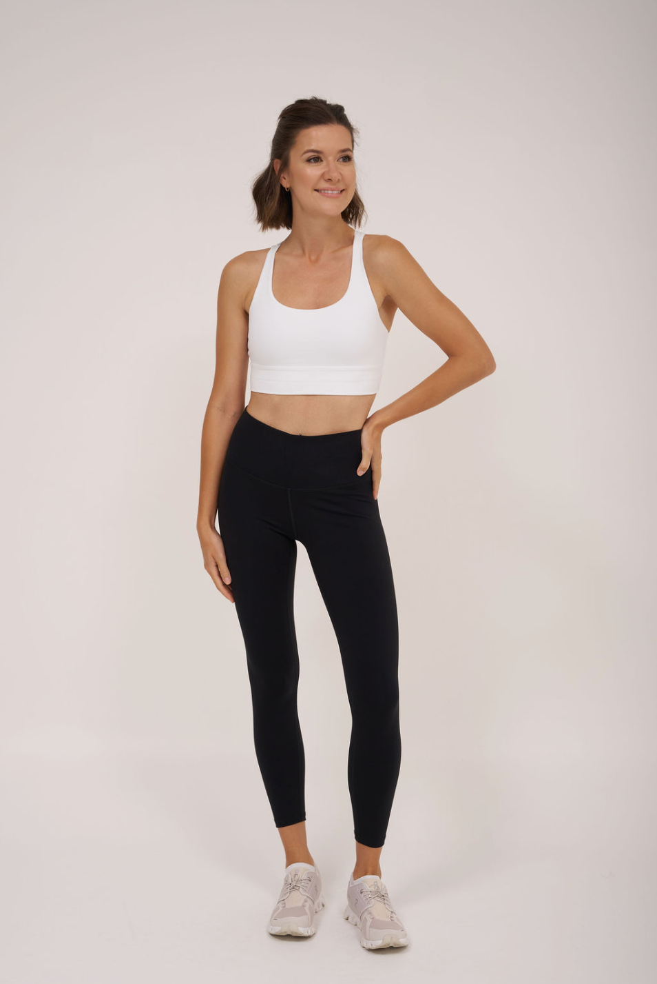 Pace Support White Sports Bra