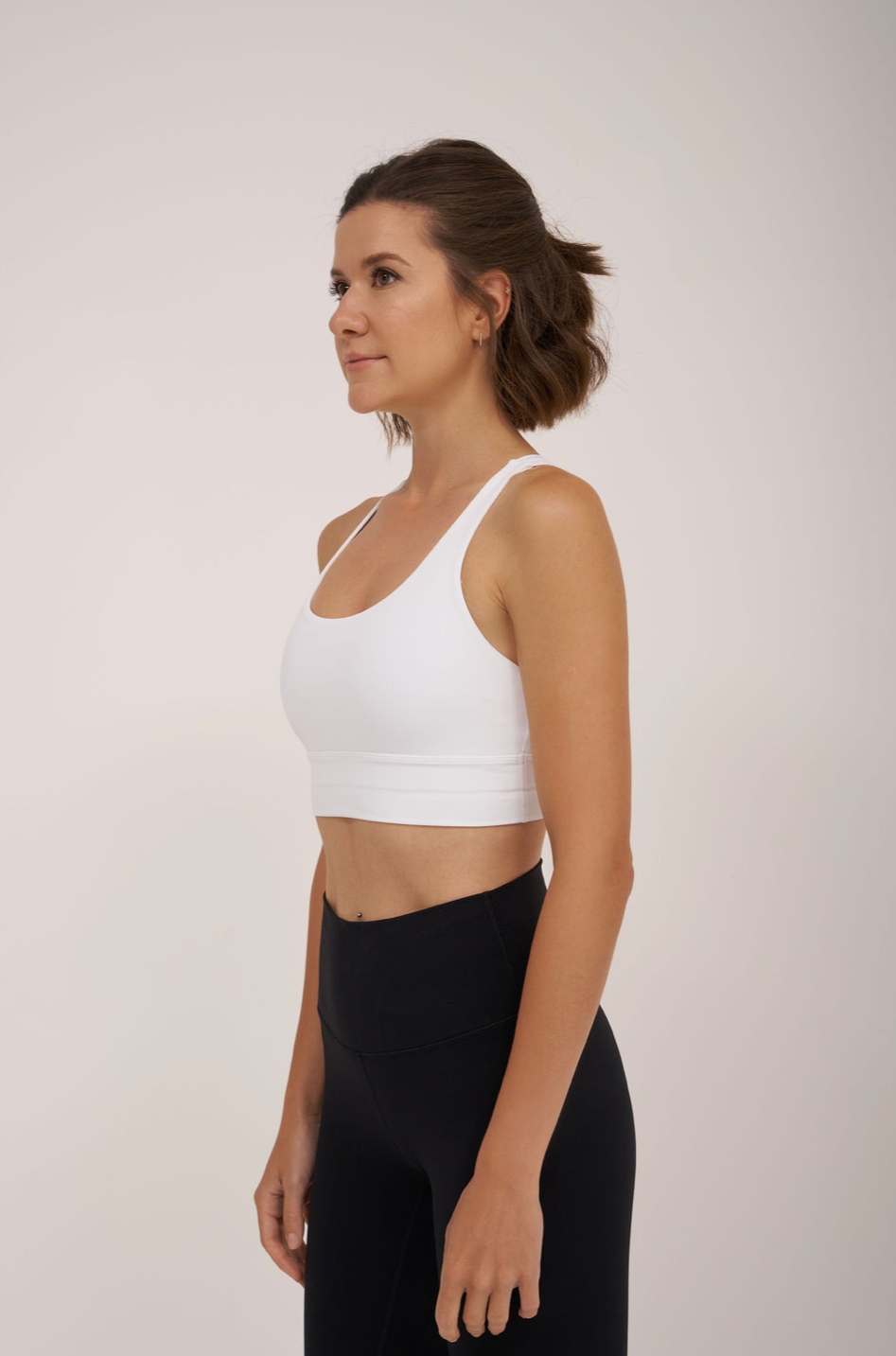 Pace Support White Sports Bra