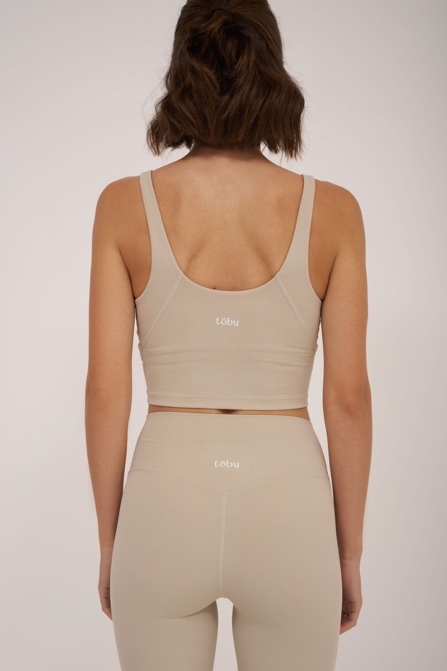 Bare Form Creme V-Neck Tank Top