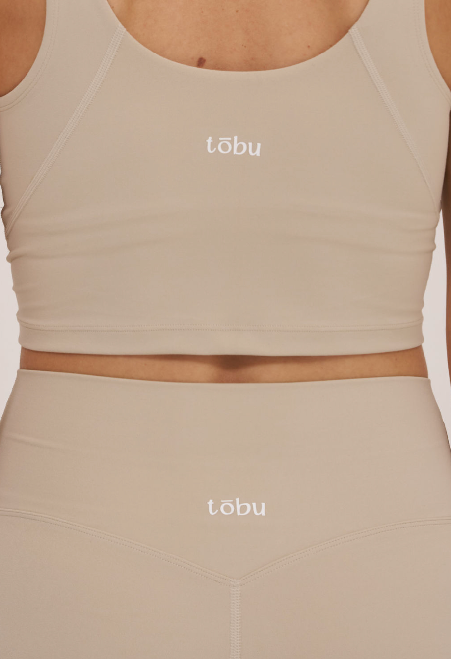 Bare Form Creme V-Neck Tank Top