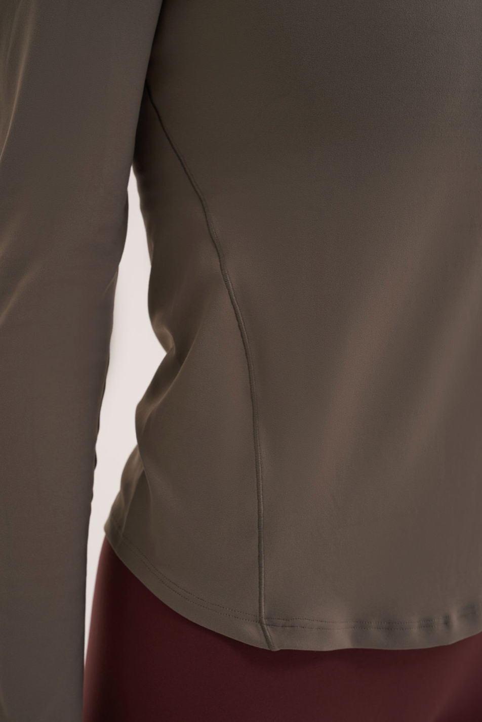 All Day Soft Khaki Long Sleeved Top